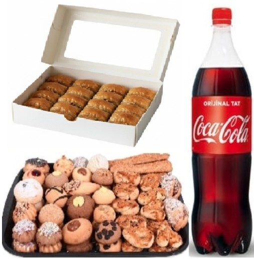 1 kg Cevizli Baklava Dahil Kuru Pasta Menüsü Sivas pasta