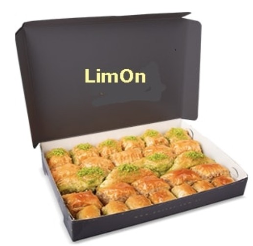 1000 Gr ( 1 Kg ) Karışık cevizli ve fıstıklı Baklava Sivas pasta