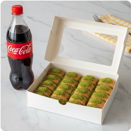 1000 Gr Fıstıklı Baklava 1 Litre Cola Sivas pasta