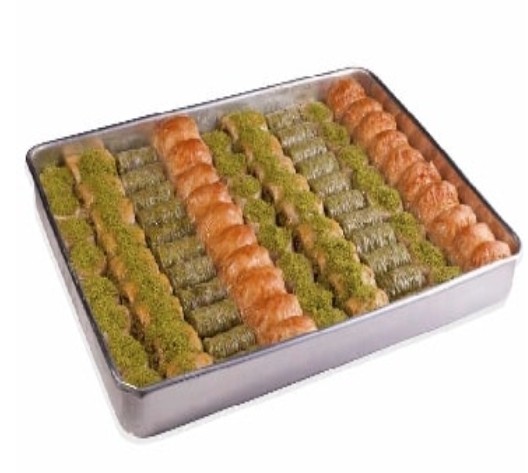 2500 Gr ( 2.5 Kg ) Karışık Cevizli ve Fıstıklı Baklava Sivas pasta