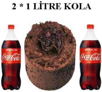 6-9 Kişilik Parça Çikolatalı Pasta & 2x1 Lt Cola Avantajı Sivas pasta