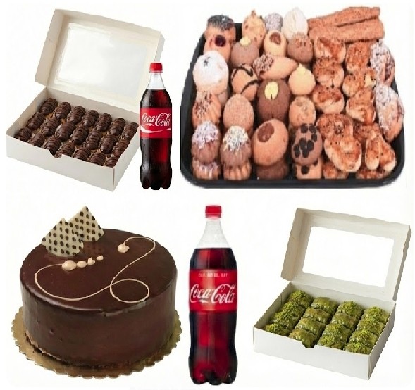 Fıstıklı Baklavalı 6-9 Kişilik Pasta Menüsü Sivas pasta