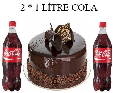 Klasik Çikolata Keyfi: Pasta ve 2x1 Lt Cola Paketi Sivas pasta